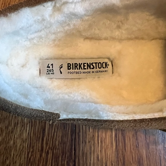 Birkenstock Women’s Buckley Shearling Clog in Dark Tea, Size 10 - Picture 6 of 8